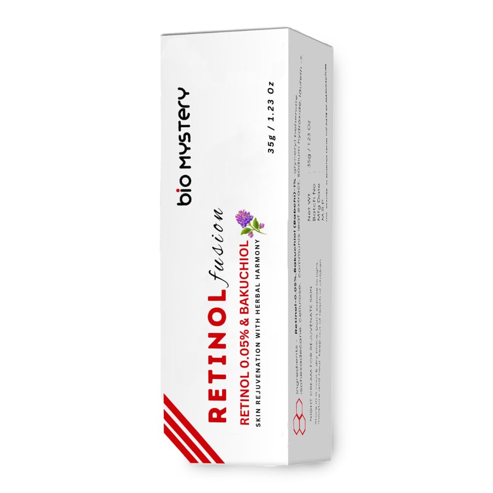 Bio Mystery Retinol 0.05% Fusion Cream with Bakuchiol – Gentle Anti-Aging for Sensitive Skin – 40g / 1.41 oz