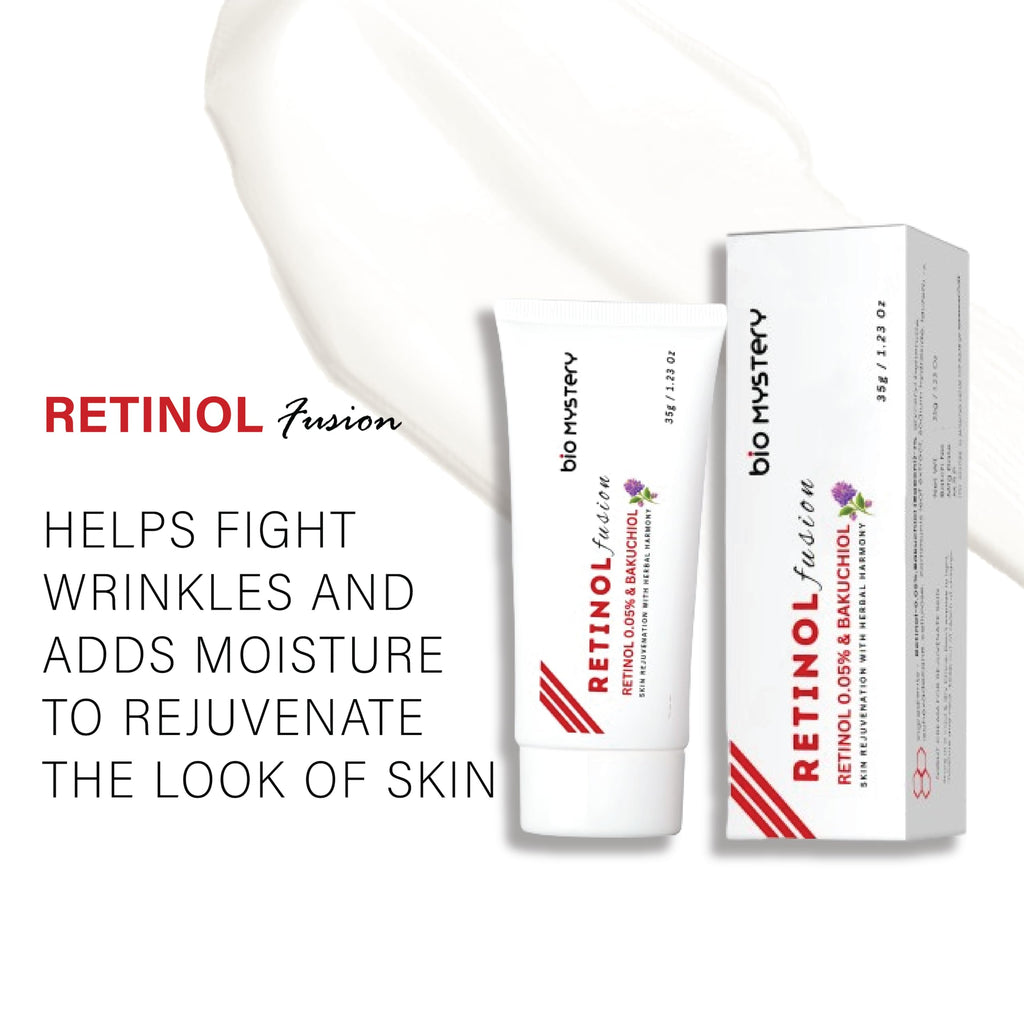 Bio Mystery Retinol 0.05% Fusion Cream with Bakuchiol – Gentle Anti-Aging for Sensitive Skin – 40g / 1.41 oz