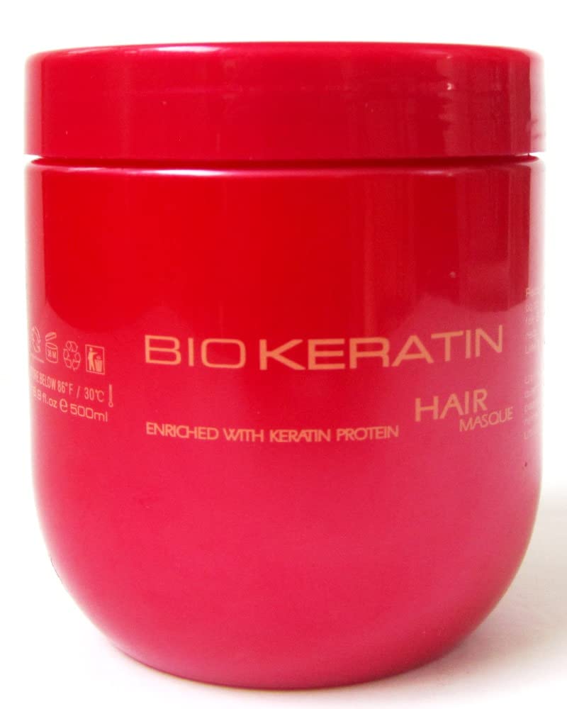 Bio PureOils Keratin Luxury Anti-Frizz Smoothing Hair Masque – 16.9 oz (500 ml)