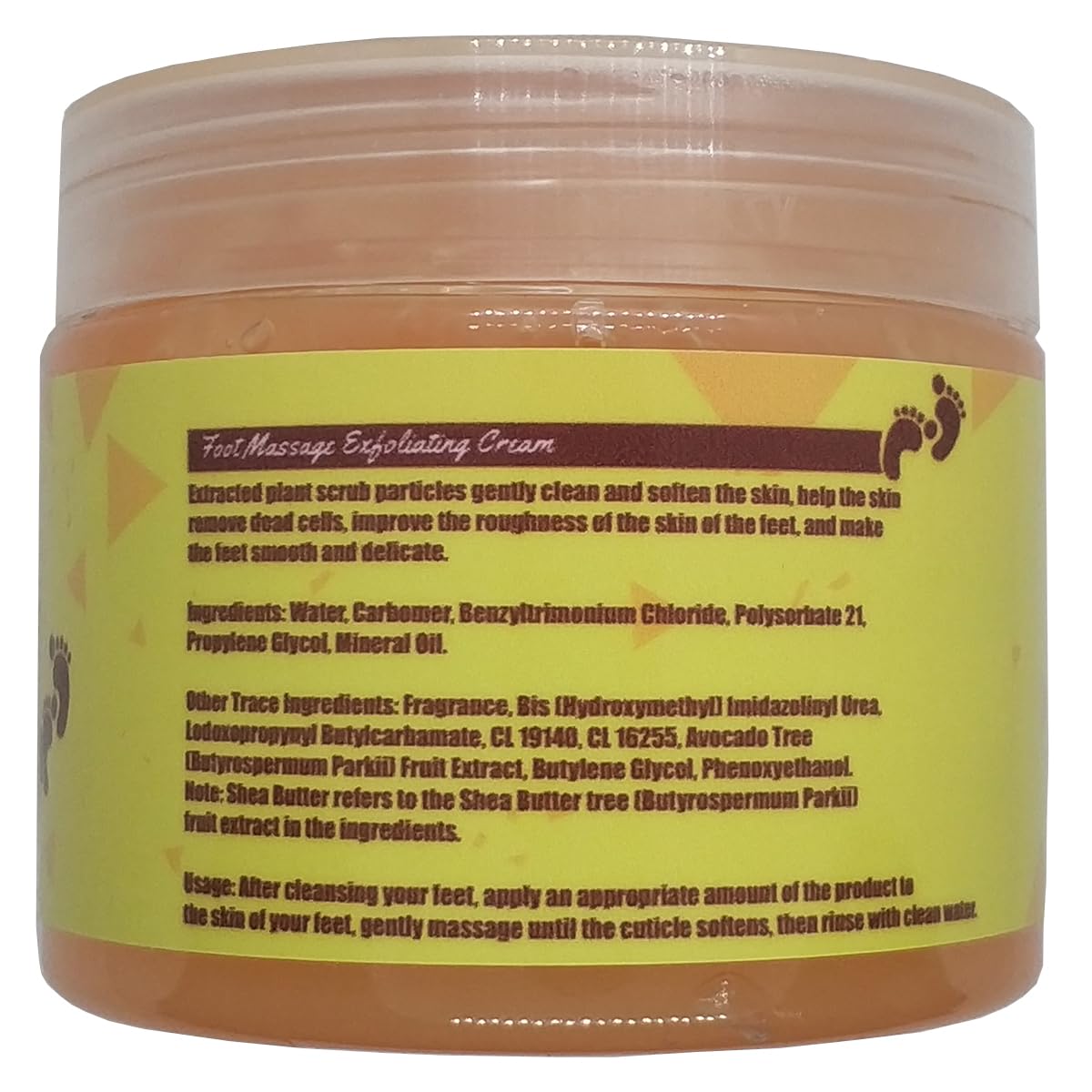 BIOAQUA Foot Care Herbal Scrub & Massage Cream – Gentle Exfoliation, Shea Oil, Pack of 2