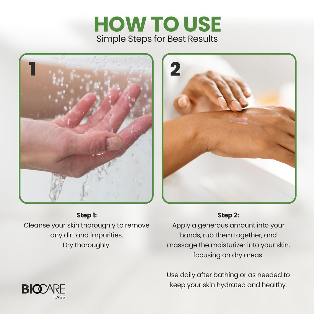 Biocare Labs Moisturizing Body Butter - Rich Shea & Olive Oil Hydration | 16 oz