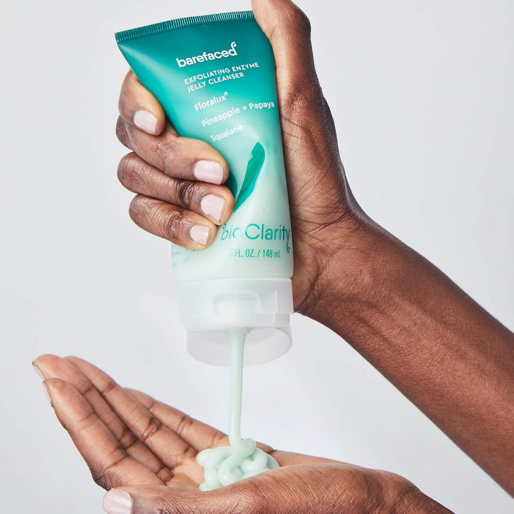 BioClarity Exfoliating Jelly Cleanser – Gentle Pineapple & Papaya Exfoliation, 100% Vegan & Cruelty-Free