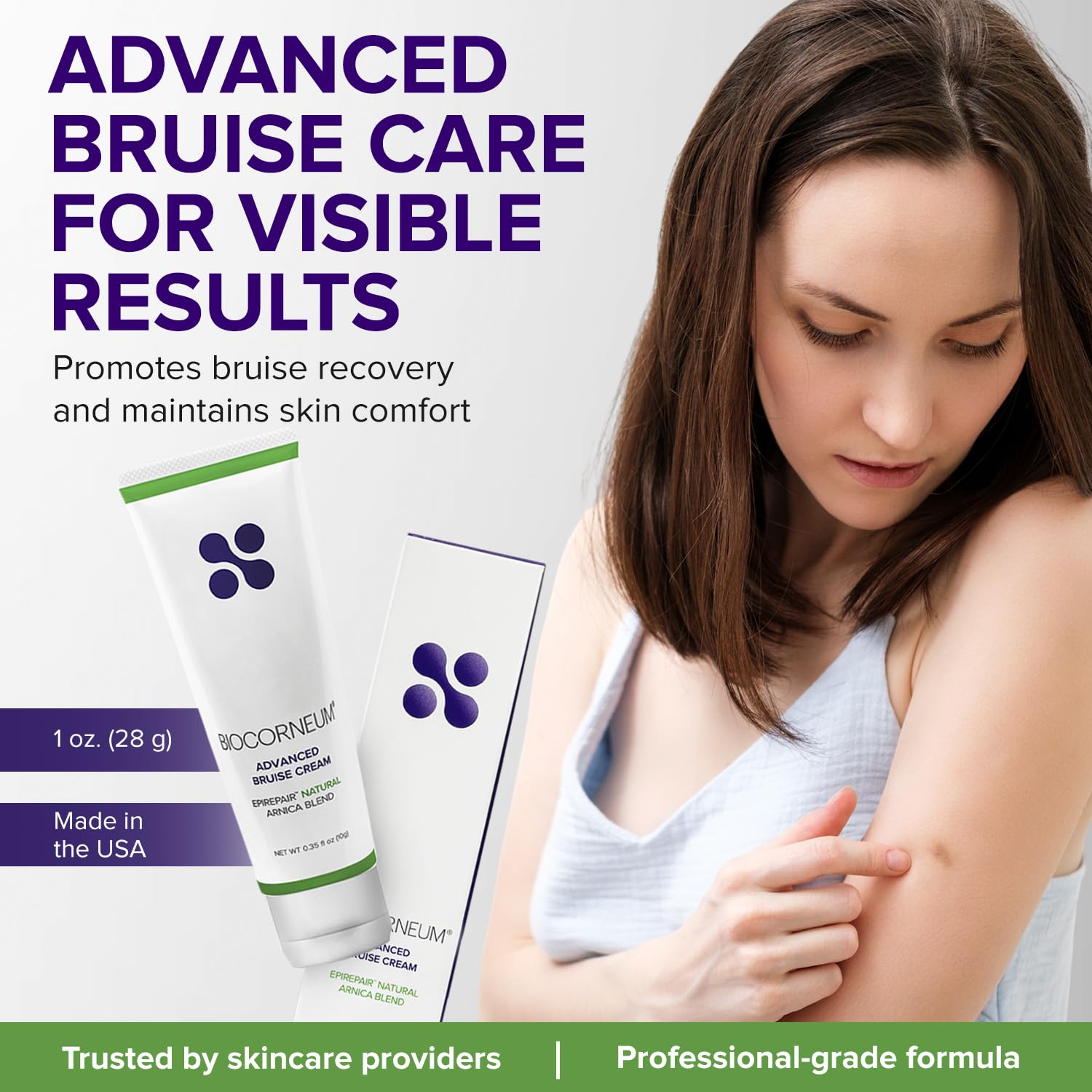 BIOCORNEUM Advanced Bruise Cream 1oz – Arnica & Vitamin K for Visible Skin Recovery