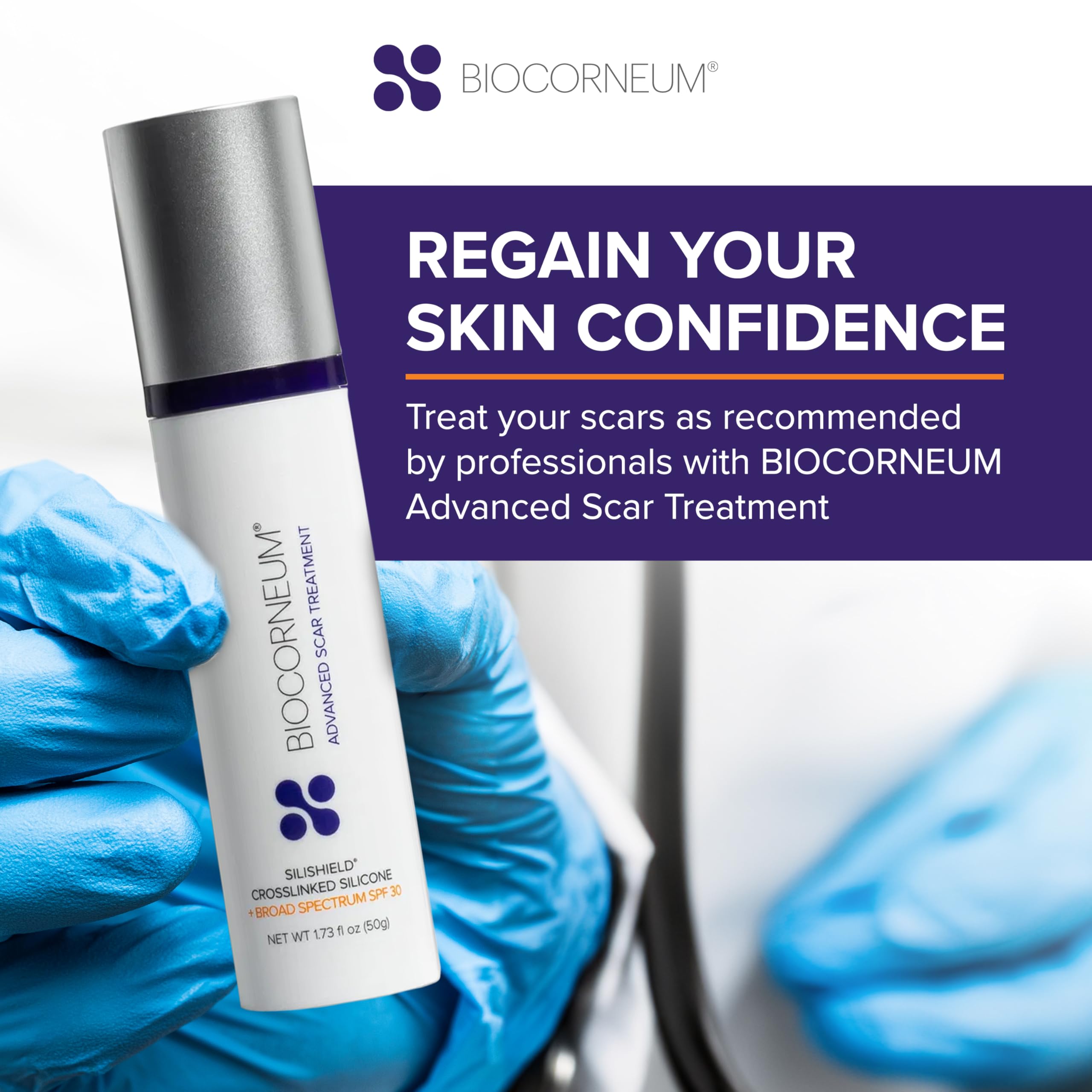 BIOCORNEUM Silishield Silicone Scar Gel SPF 30 (20g) – Surgeon-Recommended Scar Treatment – Made in USA