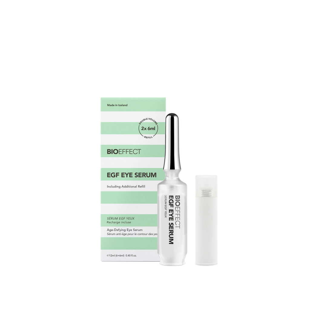 Bioeffect EGF Eye Serum with De-Puffer Rollerball – Age-Defying Under-Eye Care (12 mL total)