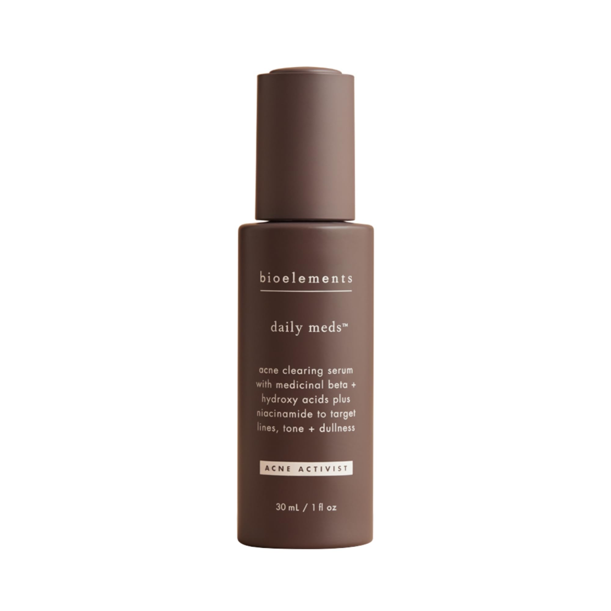 Bioelements Daily Meds Acne Clearing Serum – 1 fl oz | Niacinamide + AHAs & Beta Hydroxy Acids