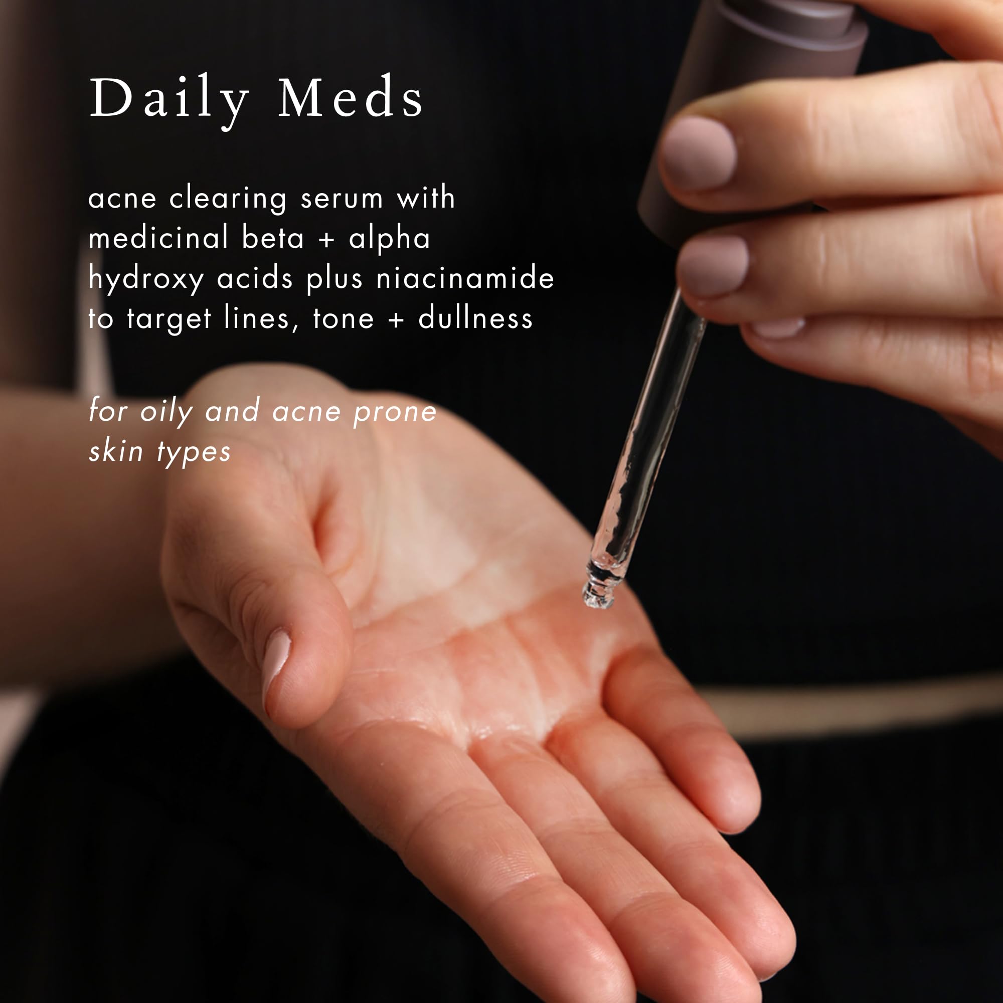 Bioelements Daily Meds Acne Clearing Serum – 1 fl oz | Niacinamide + AHAs & Beta Hydroxy Acids