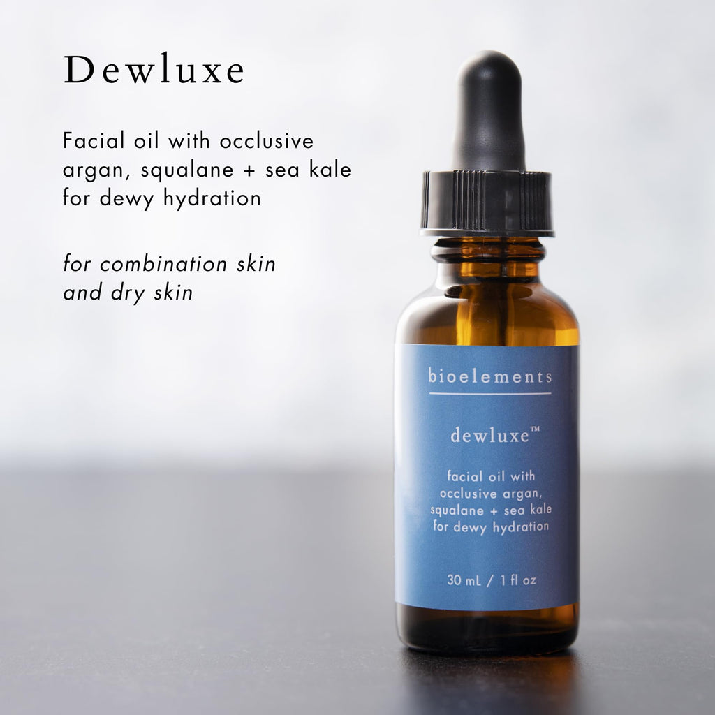 Bioelements Dewluxe Lightweight Face Oil – Hydrates Skin & Diminishes Fine Lines | Vegan, Gluten Free