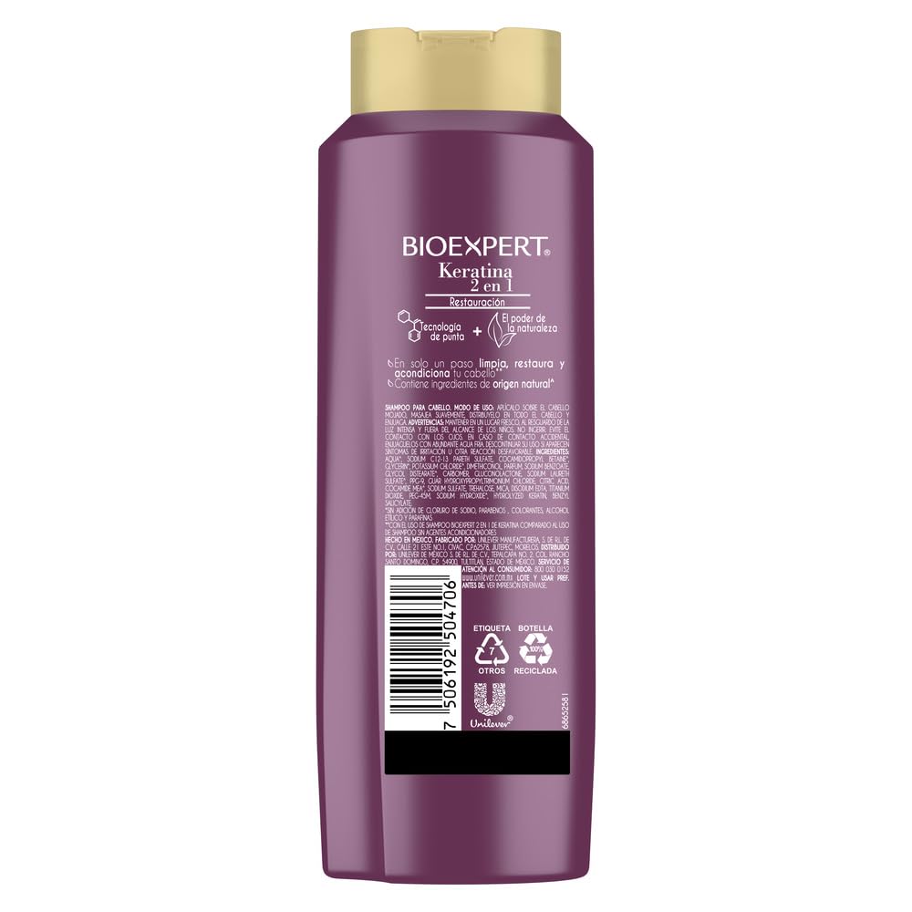 Bioexpert 2-in-1 Keratin Shampoo & Conditioner – 650ml