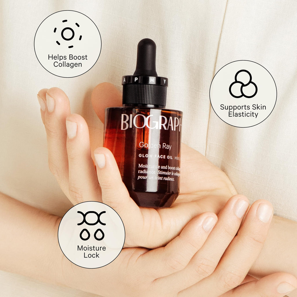 Biography Face Oil Glow Treatment 30ml — Organic Vegan Hydration for All Skin Types