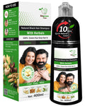 BIOGREEN ROOTS Ammonia-Free Herbal Hair Dye Shampoo – Natural Black (400 ml)