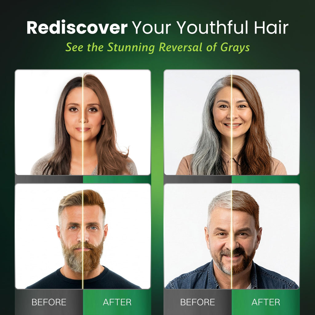 BIOGREEN ROOTS Ammonia-Free Herbal Hair Dye Shampoo for Gray Coverage – Gentle Color Care (200 ml)