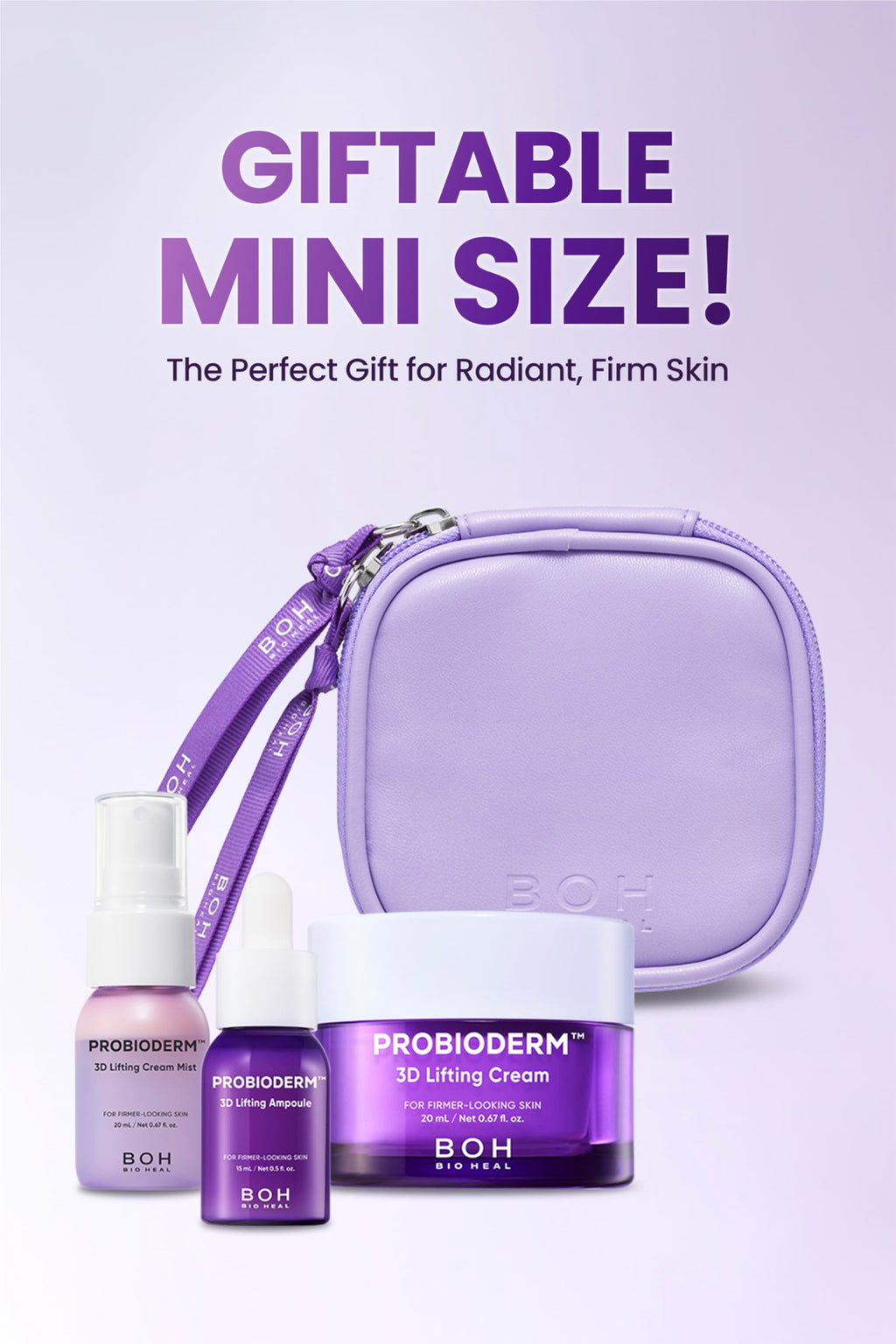 BIOHEAL BOH Probioderm 3D Lifting Travel Kit – Firming & Hydration, Korean Skincare Set