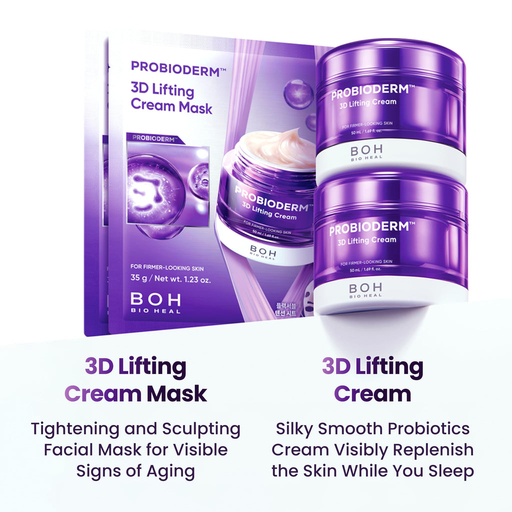 BIOHEAL BOH PROBIODERM 3D Lifting Cream Double Set + Masks | Korean Anti-Aging skincare