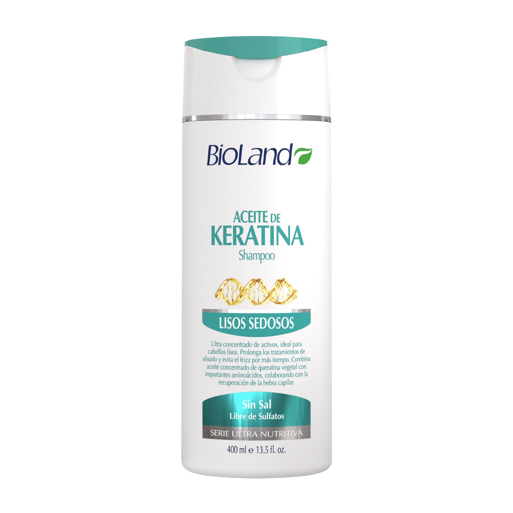 Bioland Keratin Oil Shampoo - Ultra Concentrated Care for Treated & Straight Hair | 400 mL