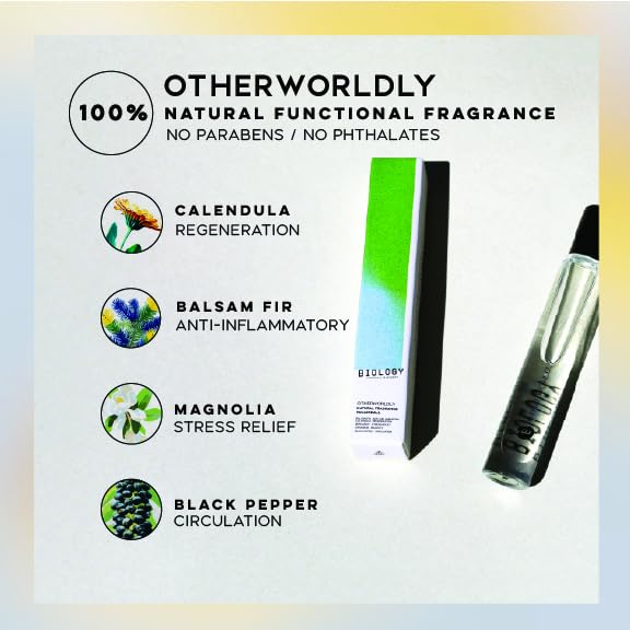 Biology Natural Fragrance Discovery Set – Clean Perfume Oils Sampler (6 x 2ml) – 100% Natural, Alcohol-Free