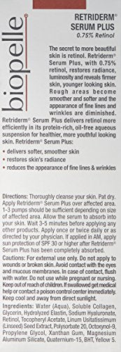 Biopelle Retriderm Retinol Serum Plus - 1 Fl Oz for Firmer, Smoother Skin