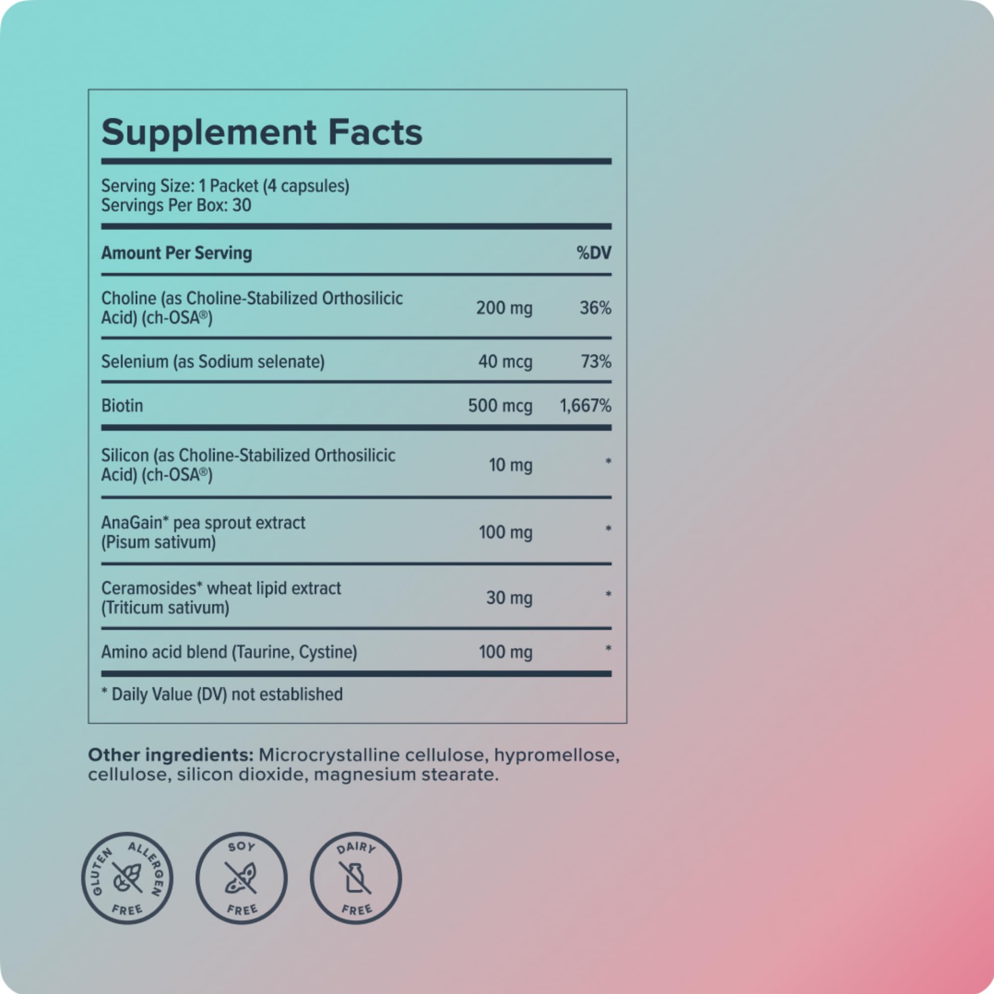 BioSil Advanced Hair Growth Formula | 30 Packets | Patented ch-OSA for Thicker, Stronger Hair