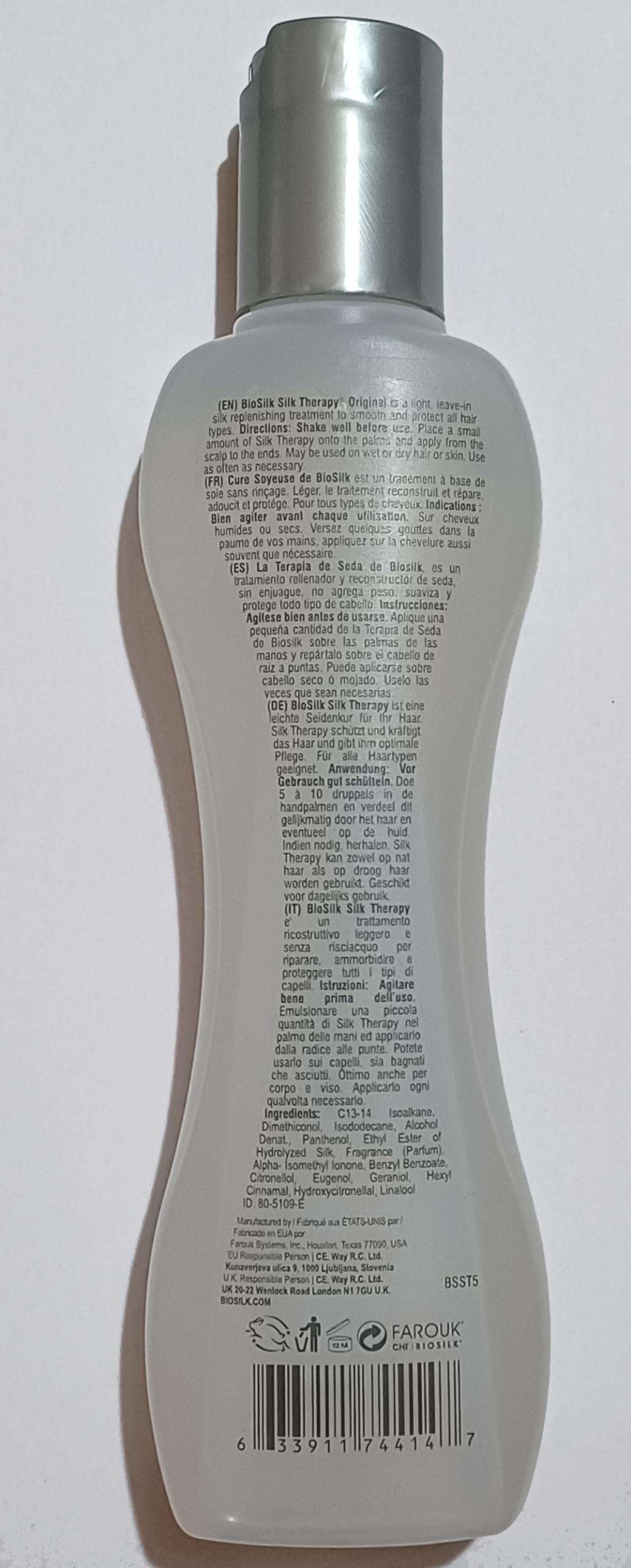 BioSilk Silk Therapy Cure, 5.64 oz – Hair Strength, Shine & Protection