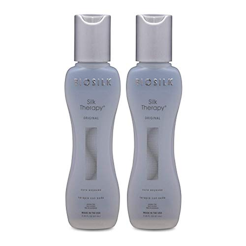 BioSilk Silk Therapy Leave-In Treatment – Replenishing Hair Repair, 2.26 Oz (Pack of 2)