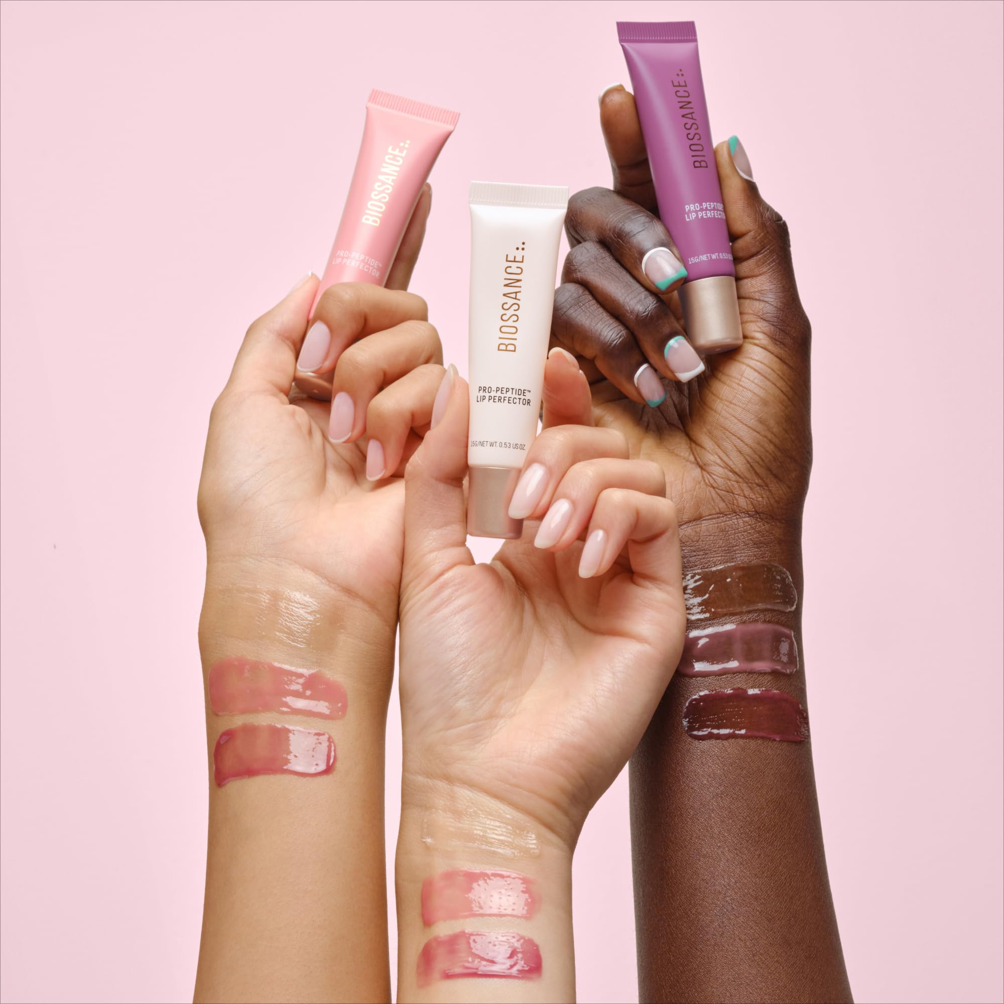 BIOSSANCE Pro-Peptide Lip Perfector – Vegan Lip Balm with Hyaluronic Acid