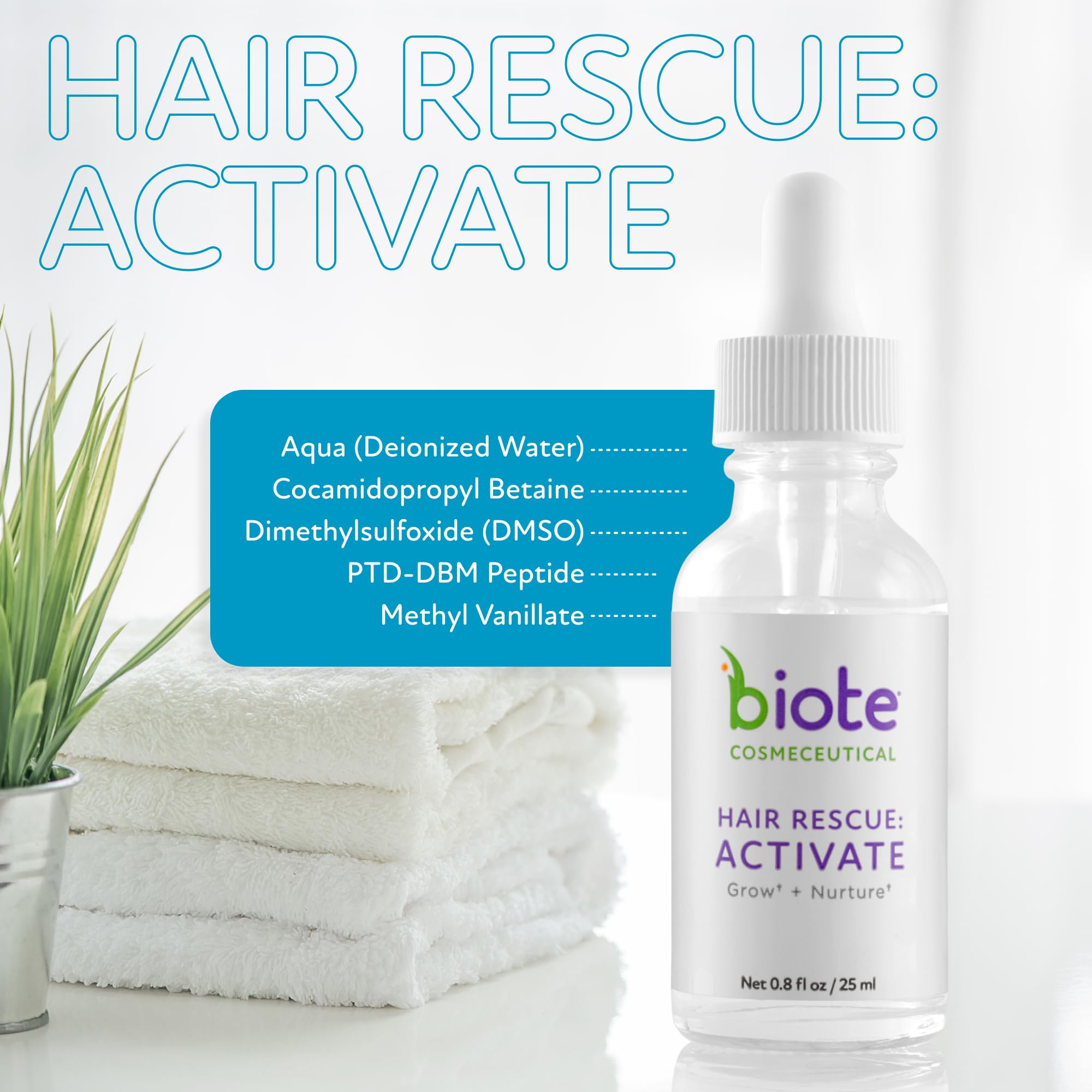 Biote Hair Rescue Activate – Grow + Nurture Hair (25 ml)