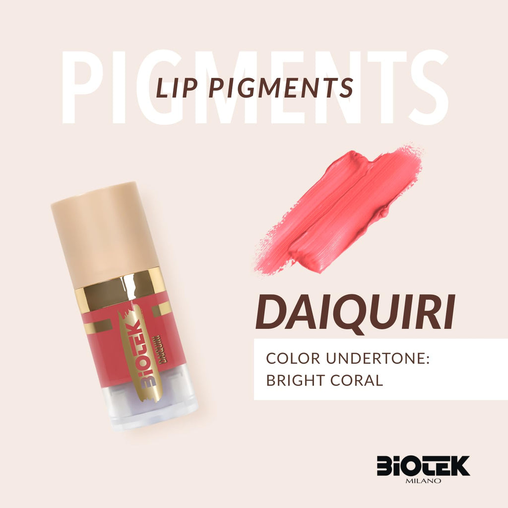 Biotek Daiquiri Lip Pigment – Bright Coral for PMU (0.24 fl oz) – Made in Italy