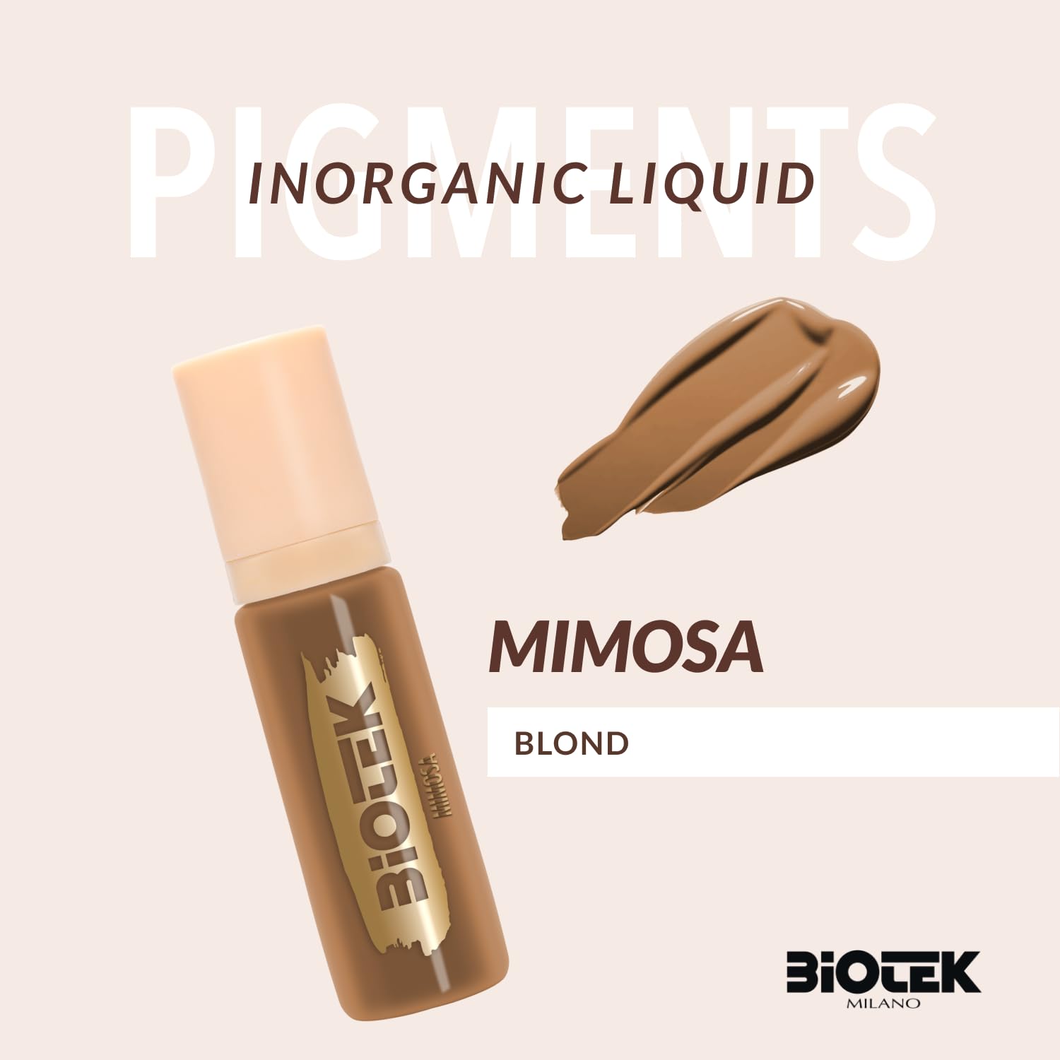 Biotek Brows Pigment Mimosa Honey Blonde – Inorganic Liquid PMU, Made in Italy