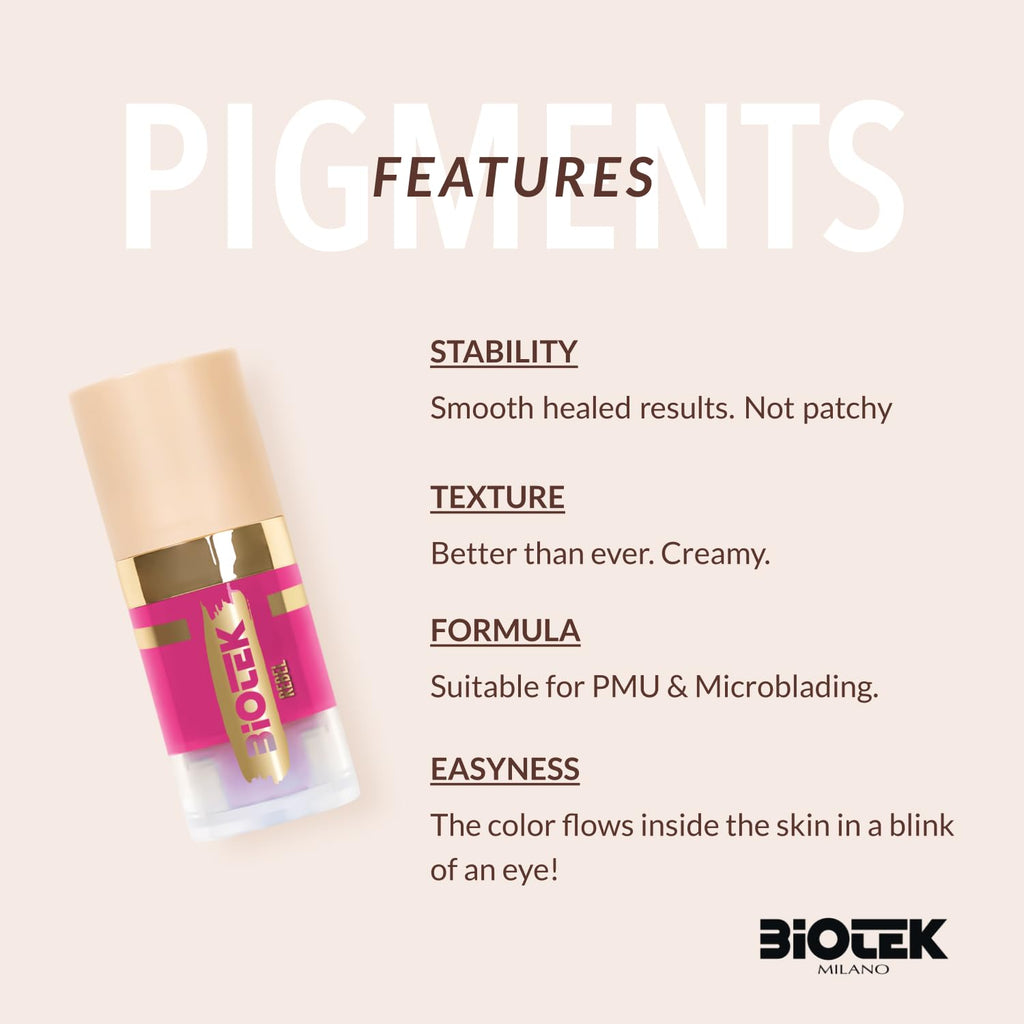 Biotek Rebel Lip Pigment - Permanent Makeup Lip Color Violet Fuchsia | Made in Italy