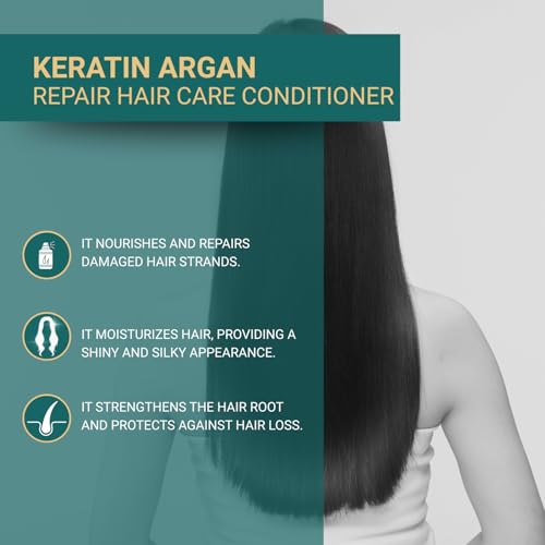 BIOXCIN Keratin & Argan Repair Shampoo – Bond Repair, Anti-Hair Loss & Growth Support, Sulfate-Free, 3 x 300 ml