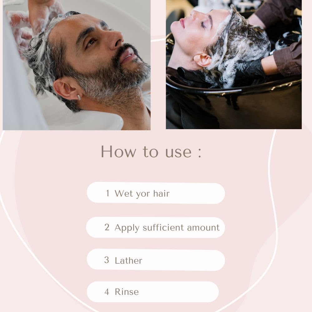 Bisha Herbals SHAMPOO with Red Onion & Black Seed Oil – Natural, Sulfate-free, Paraben-free for All Hair Types