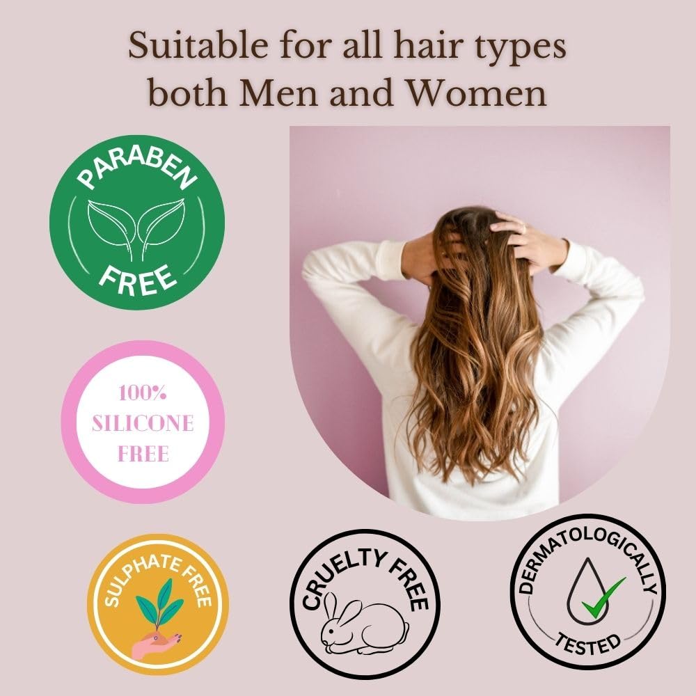 Bisha Herbals SHAMPOO with Red Onion & Black Seed Oil – Natural, Sulfate-free, Paraben-free for All Hair Types