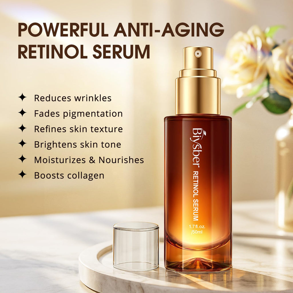 BIYSBER Retinol Collagen Serum for Face – Anti-Aging, Hydration & Firming (1.7 fl oz)