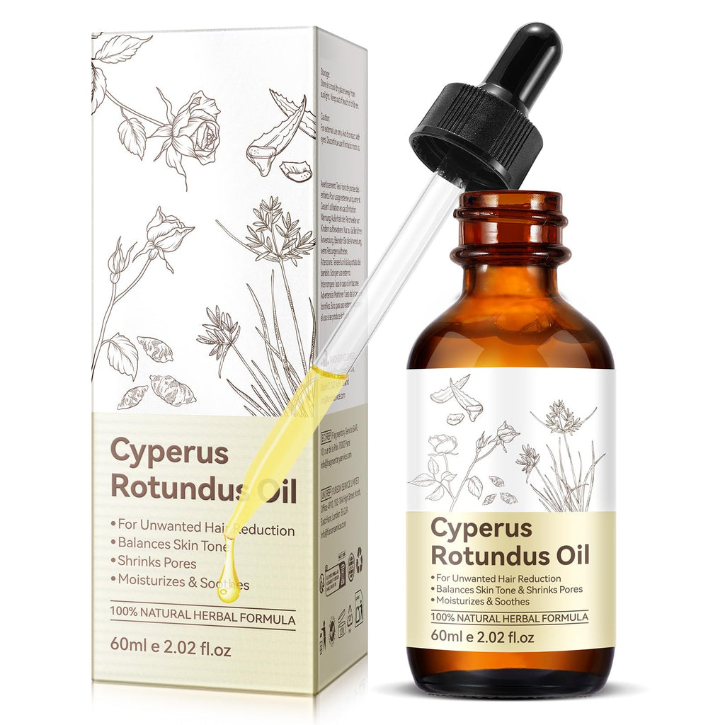 BKKTfBWK Cyperus Rotundus Oil – Natural Hair Reduction & Skin Soothing, 60ml