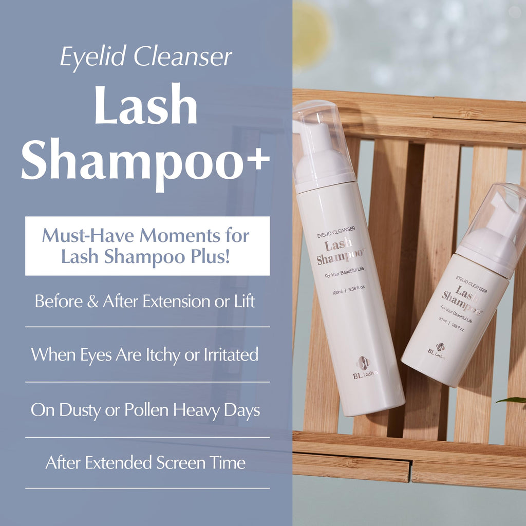 BL BL Lash Shampoo for Extensions – Gentle, Oil-Free Eyelash Cleanser | pH Balanced 6.5–7.5 | 100ml