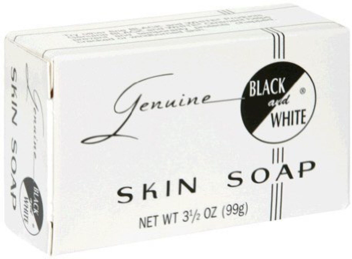 Black and White Skin Soap Bar 3.5 oz (Pack of 12) | Gentle Daily Cleanse
