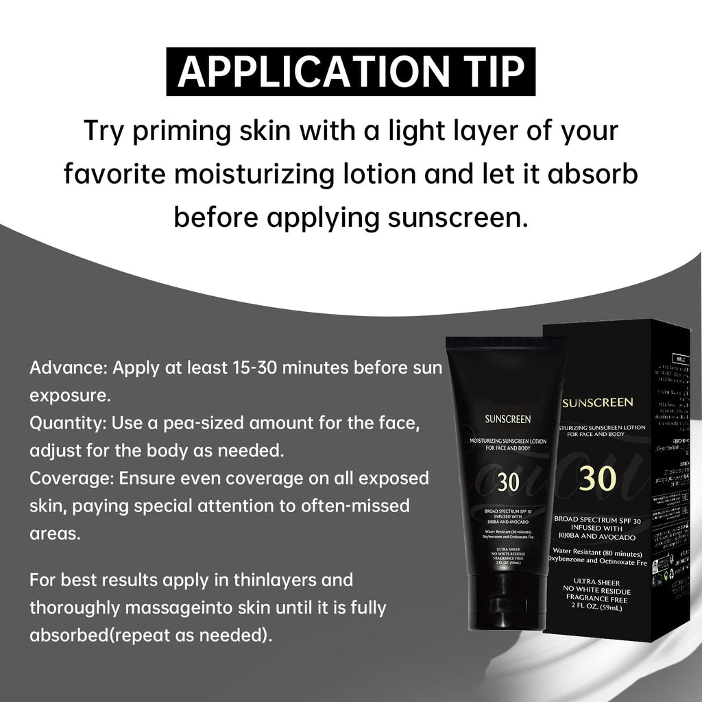 Face Sunscreen Black Girl SPF 30 – No White Cast, Moisturizing 2-Pack