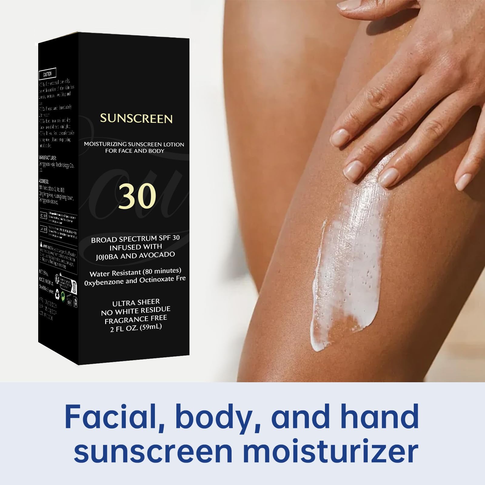 Face Sunscreen Black Girl SPF 30 – No White Cast, Moisturizing 2-Pack