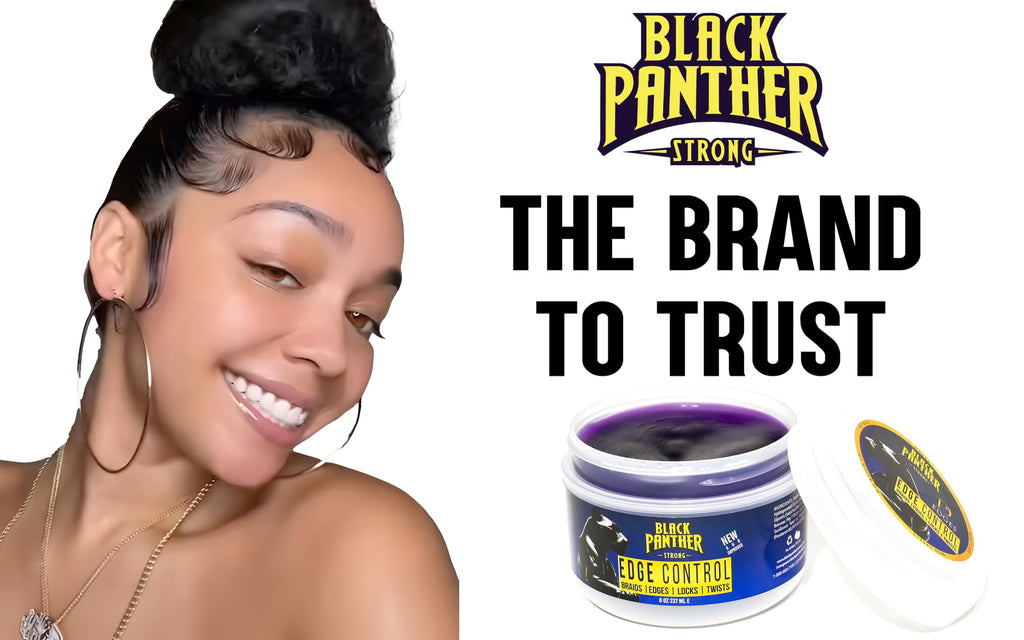Black Panther Strong Diamond Edges Edge Control – Flexible Hold for Natural & Relaxed Hair | 4C Edge Gel