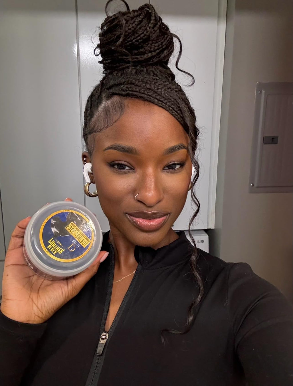 Black Panther Strong Diamond Edges Edge Control – Flexible Hold for Natural & Relaxed Hair | 4C Edge Gel