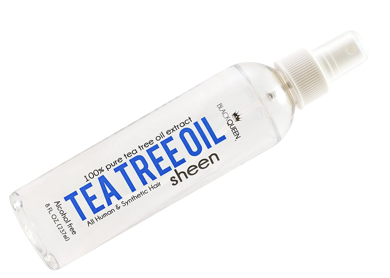 Black Queen Tea Tree Oil Sheen Spray for Locs – Moisturizing, Non-Greasy Shine, USA Made 8 oz
