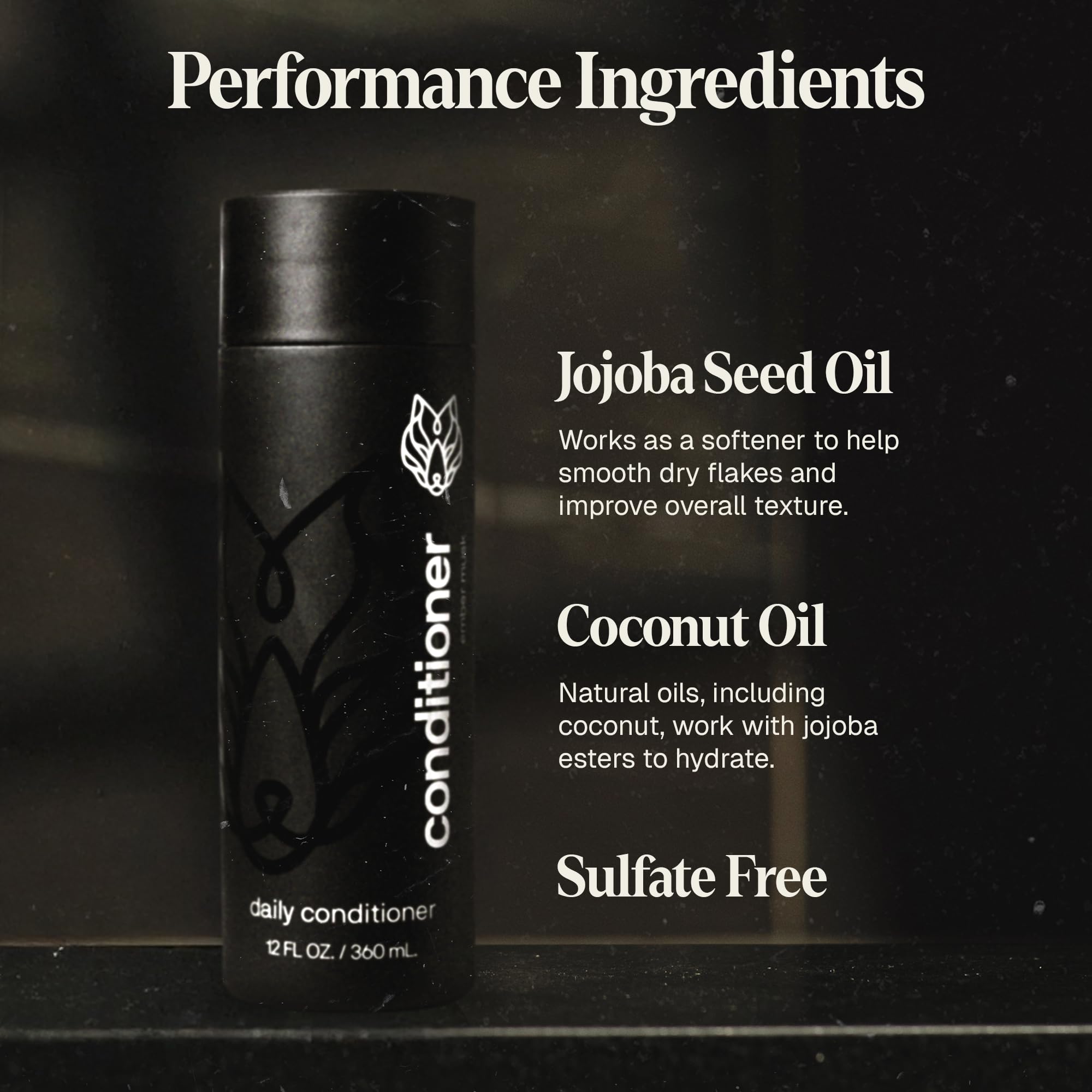 Black Wolf Oil Control Shampoo & Conditioner Set for Oily Hair – Daily Men’s Hair Care