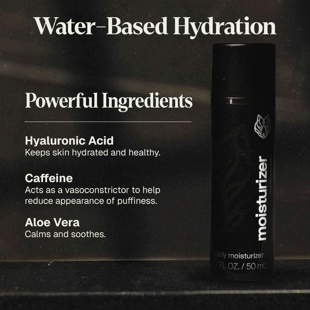 Black Wolf Charcoal Face Wash & Oil-Free Moisturizer Gel Bundle for Oily Skin — Deep Clean + Lightweight Hydration