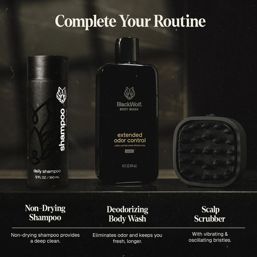 Black Wolf Mens Everyday Hair Conditioner — Salon-Grade Hydration & Detangling