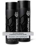 Black Wolf Oil Control Shampoo & Conditioner Set for Oily Hair – Daily Men’s Hair Care