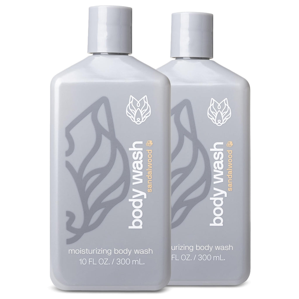 Black Wolf 2-Pack Moisturizing Body Wash – Hydrating Cleanser for Dry & Sensitive Skin