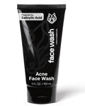 Black Wolf Salicylic Acid Acne Face Wash for Men – Charcoal Cleanser & Gentle Exfoliator