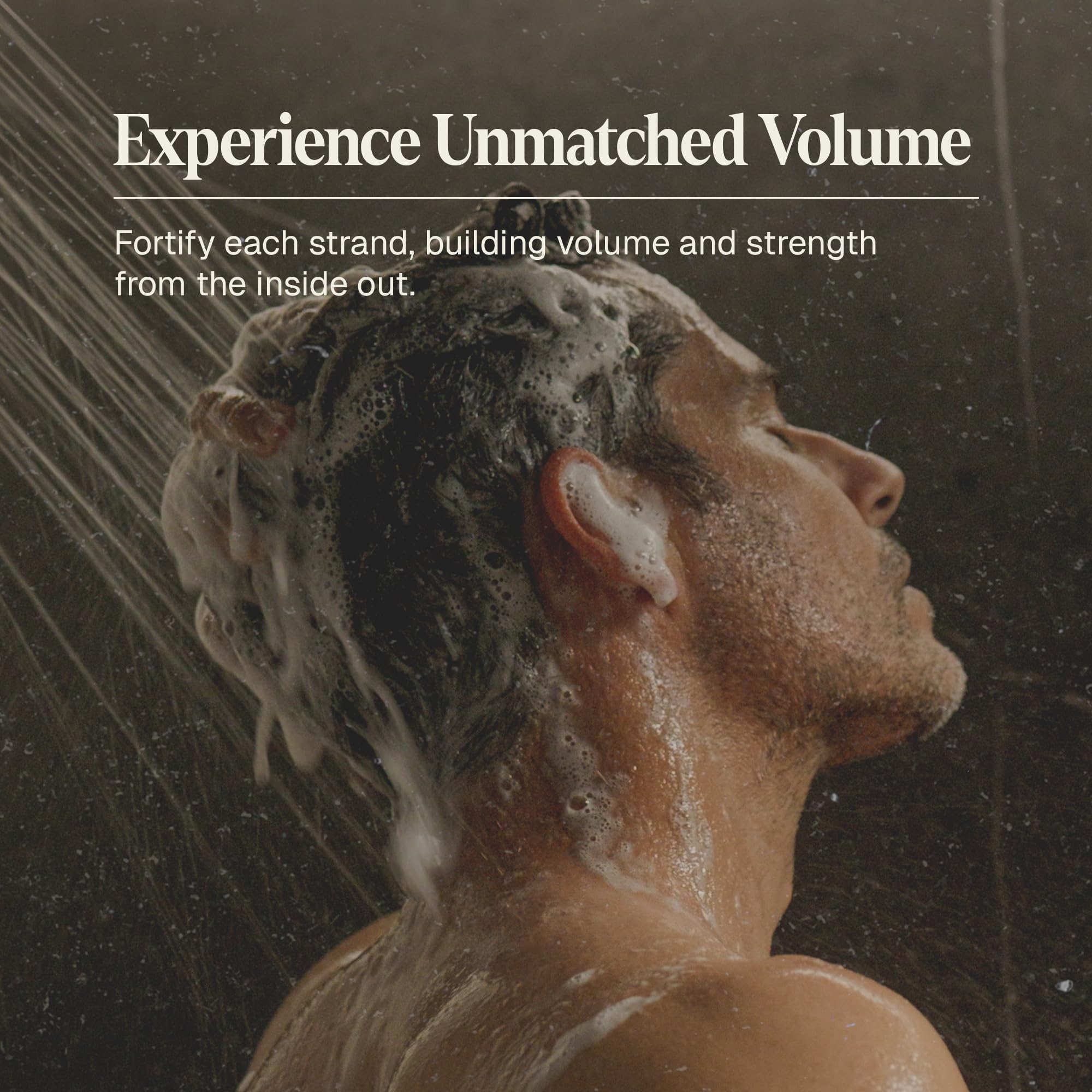 Black Wolf Thickening & Volumizing Shampoo for Men — Biotin, Keratin & Rice Protein for Fuller Hair