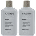 Blackstone Men's Grooming Refresh Facial Moisturizer – Hyaluronic Acid, Peppermint & Vitamin E | 8 oz x2