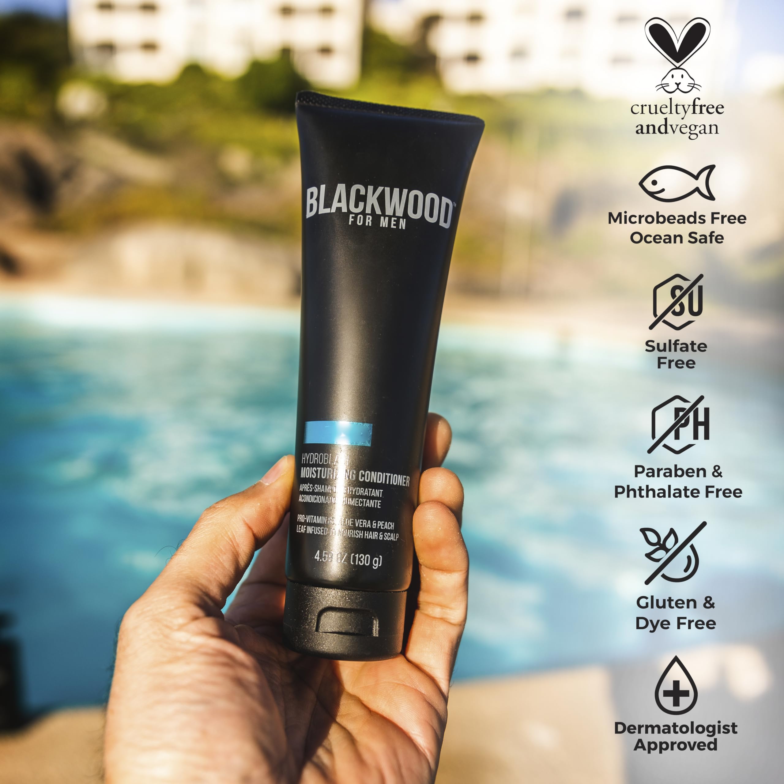 Blackwood For Men HydroBlast Moisturizing Conditioner | Deep Hydration for Damaged & Dry Hair